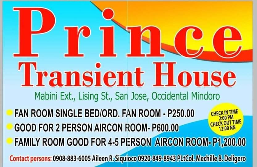 Prince Transient House San Jose  Dış mekan fotoğraf
